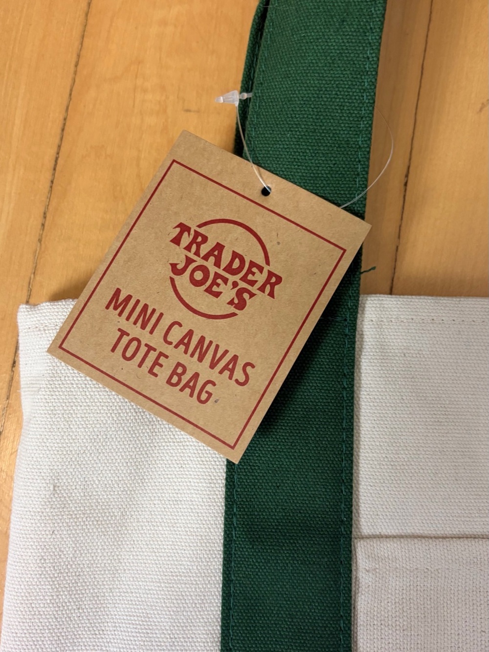 Trader Joe’s Mini Canvas Tote Bag - Picture 4 of 7